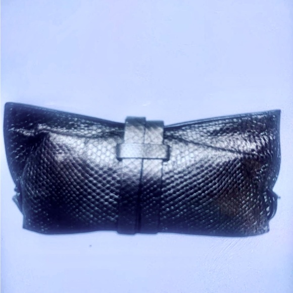 Salvatore Ferragamo Python Snakeskin Clutch